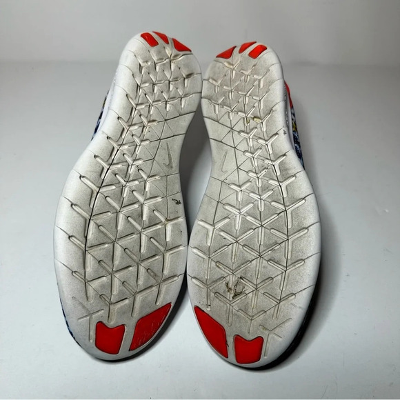 Nike Free Womens Running Shoes Size 6.5 RN 849810-406 Blue Mesh Trail 21 Box 7 - Picture 7 of 9